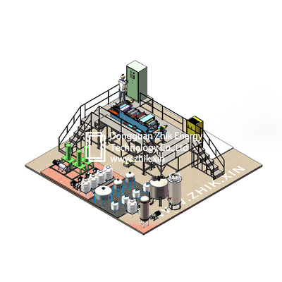 380V de Productielijn van de lithiumbatterij, de Elektrolytische machine 2000A van de koperfolie