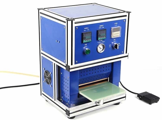 Pneumatische knoopcelponsmachine, handmatige assemblageapparatuur voor zakcellen